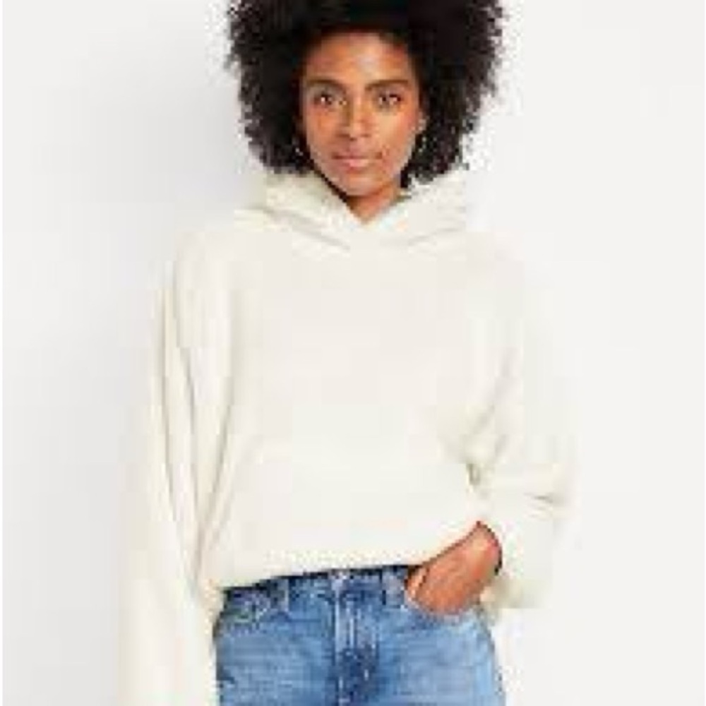 Old Navy Over Sized Sherpa Hoodie in Howlite Size L